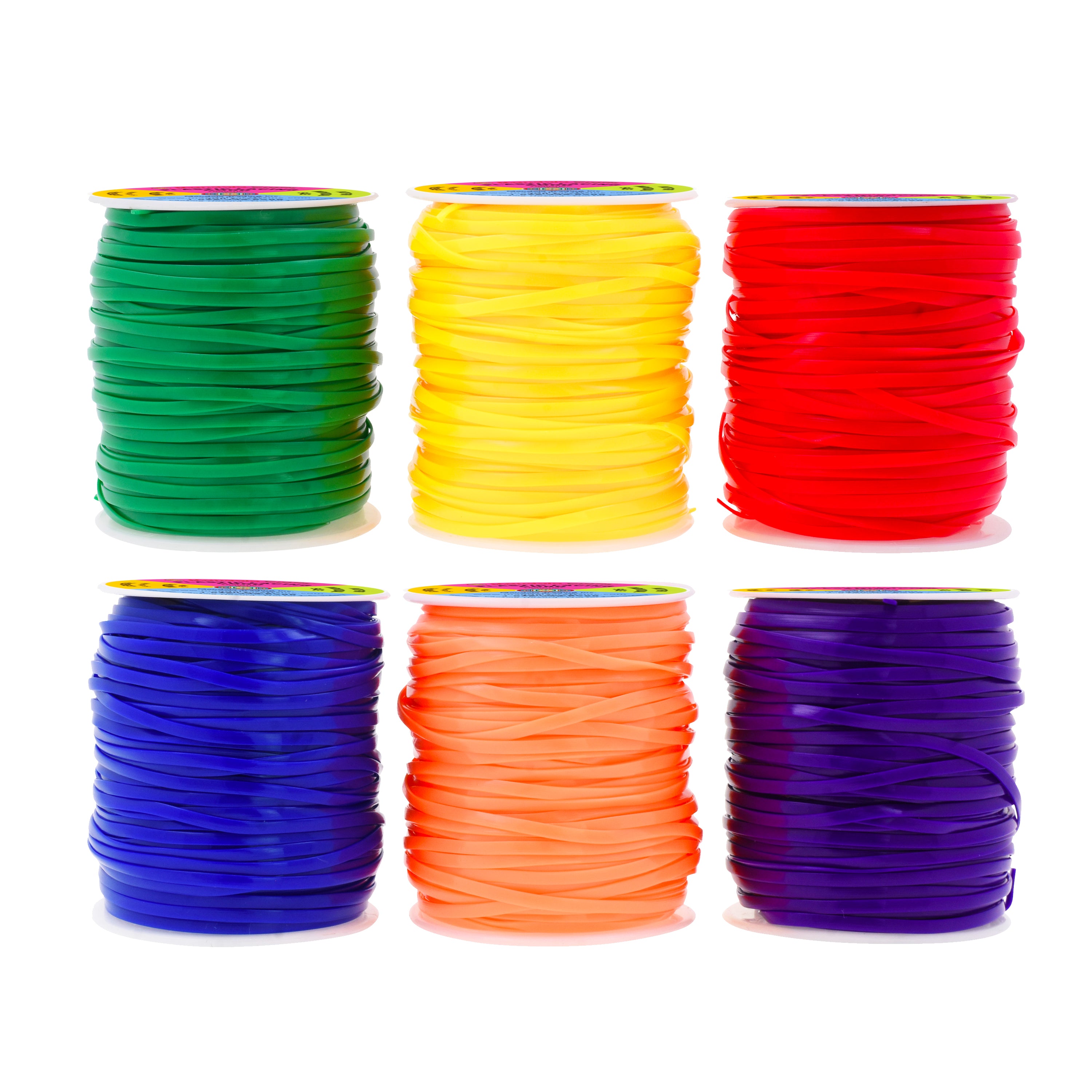 Plastic Lacing Cord Boondoggle String Kit - 2.5mm 100 Yds Gimp String Kit for Keychain Plastic Cord Bracelet Necklace Jewelry Making - Plastic Lanyard String