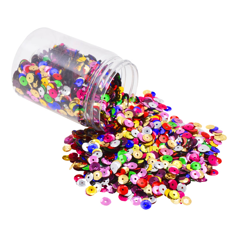 Mandala Crafts Loose Sequins for Crafts and Sewing - 6mm Sequin