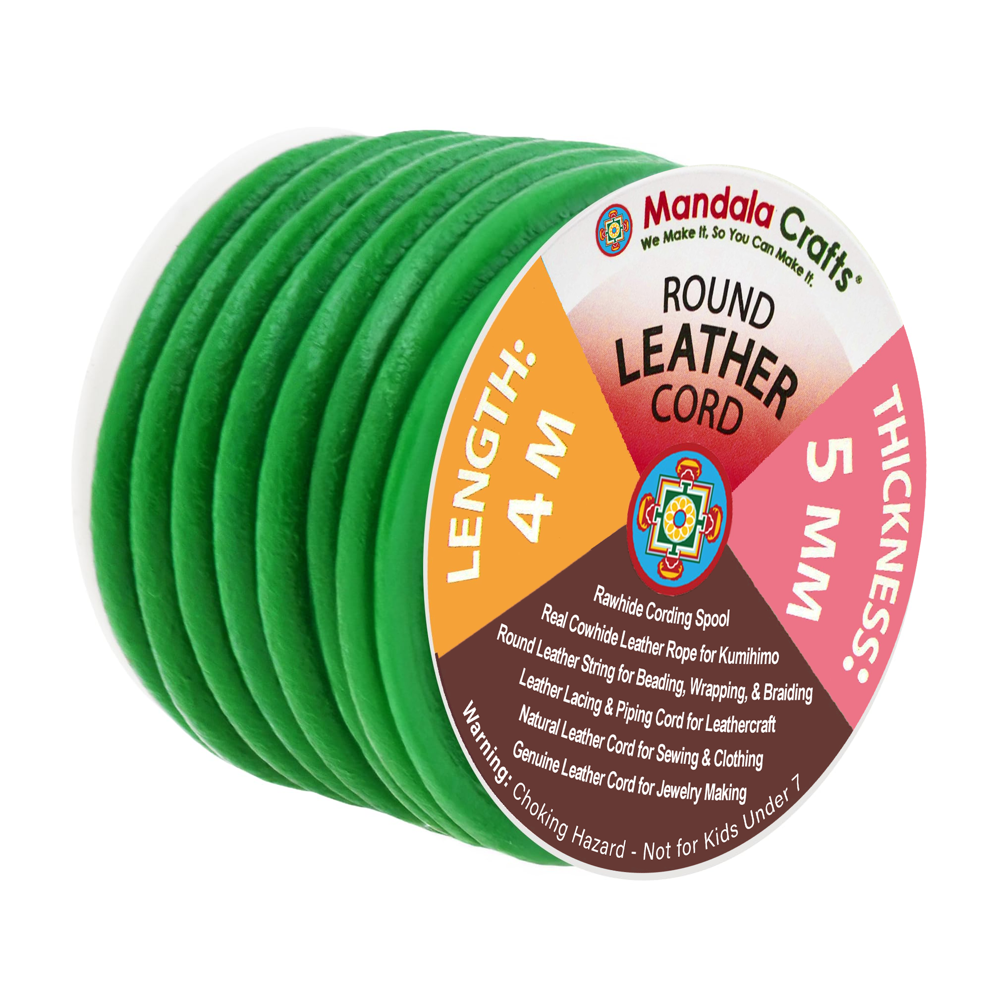 Round Cowhide Genuine Leather String Cord, Natural Rawhide Rope for Jewelry Making, Kumihimo Braiding, Shoelaces