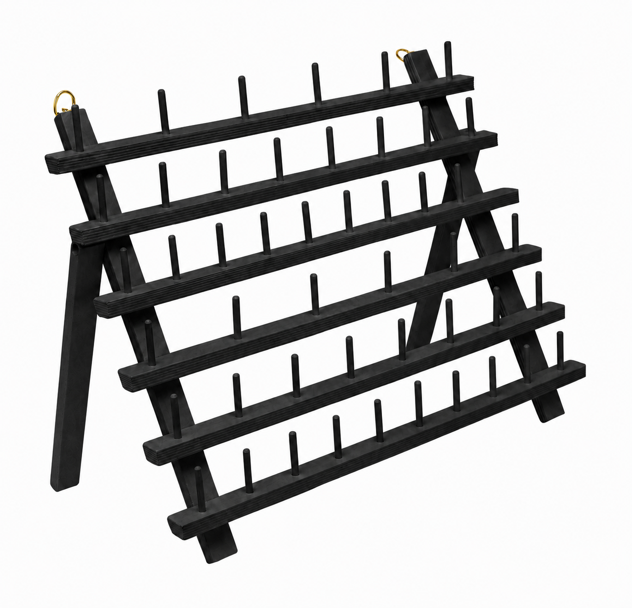 Thread Holder for Spools of Thread, Hair Rack for Braiding Hair, Wooden Organizer Stand for Sewing