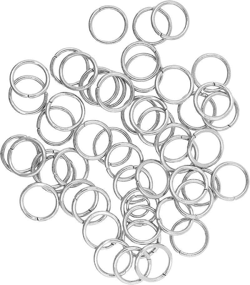 Mandala Crafts Stainless Steel Small Jump Rings for Jewelry Making – Metal Jump Rings for Crafts – Jump Ring Jewelry O Rings Jump Ring Kit 1200 PCs 4mm 5mm 6mm 7mm 8mm 10mm Jump Rings 1200 PCs