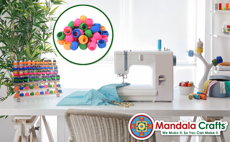 Thread Spool Saver Peels Spool Hugger Sewing Thread Keeper for Sewing Machine Sewing Notions Bobbins by Mandala Crafts 20