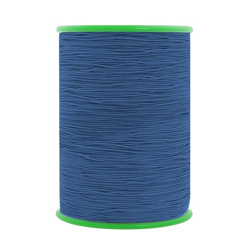 Shirring Elastic Thread for Sewing - Thin Fine Elastic Sewing Thread for Sewing Machine Knitting by Mandala Crafts 0.6mm 87 Yards