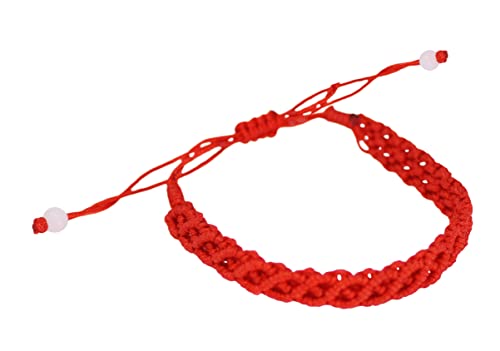 2-Pack Red String Bracelets for Protection and Good Luck - Kabbalah Red  Knot Amulet, Adjustable Nylon Cord Bracelet for Women, Men, and Friendship