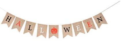 Halloween Burlap Banner