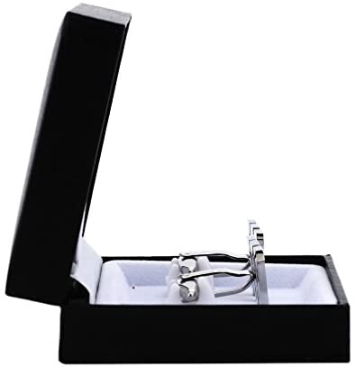 Side View of Cufflinks in Box