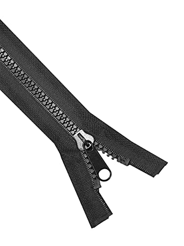 Set of 2 Black Zipper Pull Replacement Heavy-duty Plastic 