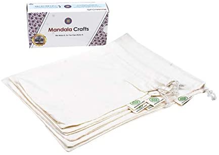 Mandala Crafts Box with Cotton Bags