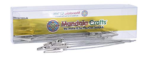 Mandala Crafts Long Tail Alligator Wire Clip Metal Gator Clamp Set for Crafts, Place Card Holders, Hobby Model Building 6 Inches Pack of 50