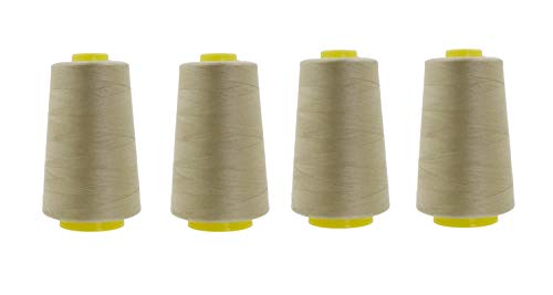 Timgle 12 Pack Sewing Thread 3000 Yards Each Spool Huge Cones 40S/2  Polyester All Purpose Thread for Serger Sewing Machine Overlock Sewing  Supplies
