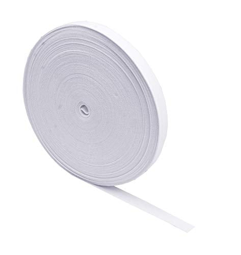 White Knit Elastic Strap Spool