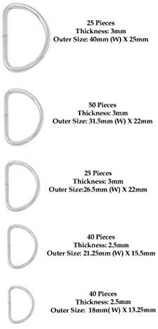 Measurements of Assorted D Rings 