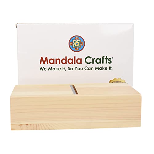 Mandala Crafts Soap Beveler Edge Trimming Tool - Wood Soap Planer Beveler Soap Shaving Tool - Candle Beveler for Handmade Soap Candle Making Beveling