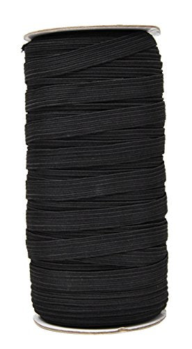 Mandala Crafts Flat Elastic Band, Braided Stretch Strap Cord Roll for  Sewing and Crafting; 3/8 inch 10mm 50 Yards
