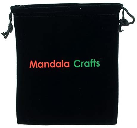 Mandala Crafts Black Velvet Gift Bag