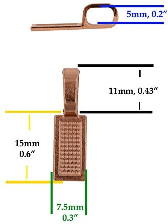 Measurements of Single Rectangle Pendant