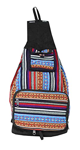 Mandala Crafts Boho Sling Bag for Women - Bohemian Shoulder Backpack - Hippie Boho Sling Backpack for Men Daypack
