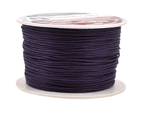 Dark Indigo Crafting Macramé Waxed Cotton Cord Thread