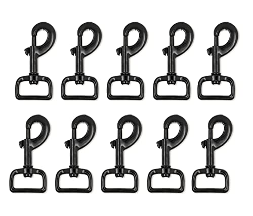 Mandala Crafts Swivel Snap Hooks Heavy Duty Trigger Clip Clasps for Dog Leashes, Bags, Backpacks, Straps, Harnesses, 10 Pieces