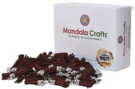 Mandala Crafts Box with Leather Loop Tassels
