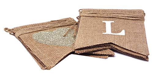 Burlap Banner Mr. and Mrs. Love is Sweet