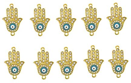 Hamsa Hand Evil Eye Charm Beads