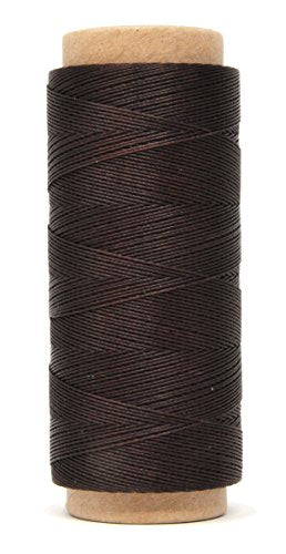 Round Waxed Thread for Leather Sewing Leather Thread Wax String Polyester Cord for Leather Craft Stitching Bookbinding