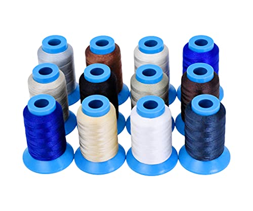 Mandala Crafts Tex 210 Bonded Nylon Thread for Sewing - 800 YDs