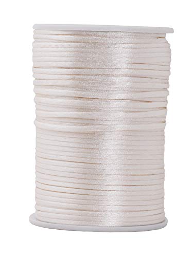2mm White Wrapped Silk Satin Cord, Soutache Wrapped Thread Cord, Artificial  Silk Cord, Rope Cord - 2 Yards/1,84m approx.(1 piece)