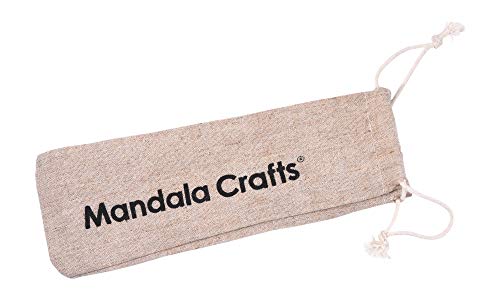 Mandala Crafts Wood Hair Comb for Women and Men; Antistatic and No Snag Hair Pick Brush (Medium, Fine Tooth Natural Rosewood)