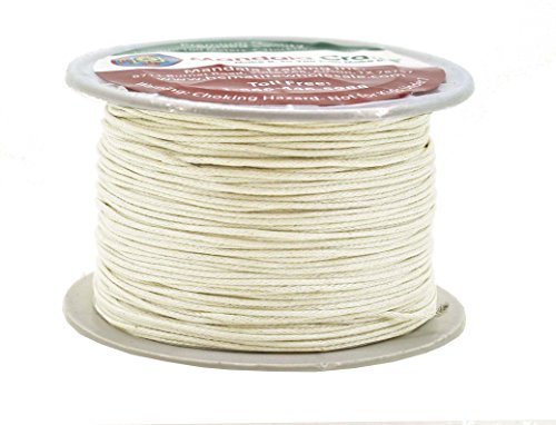 Mandala Crafts Aqua Waxed Cord, Beading Cord, Macrame Supplies Cord, 1mm, 100 Metres, 109 Yards