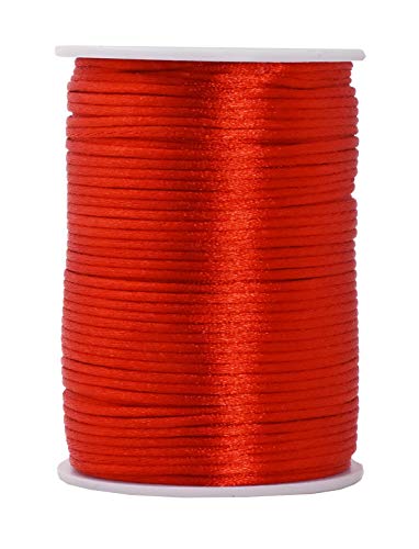 Home Nylon DIY Art Craft Braided Chinese Knot Cord String Rope Black 153  Yards