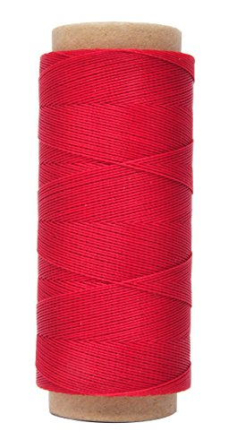 Round Waxed Thread for Leather Sewing Leather Thread Wax String Polyester Cord for Leather Craft Stitching Bookbinding