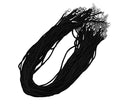 Mandala Crafts Satin Cord Necklace Cord with Clasp Bulk 100 PCs - Necklace String for Jewelry Making Supplies 18 Inches Black Rope Necklace Cords for Pendants Bracelet