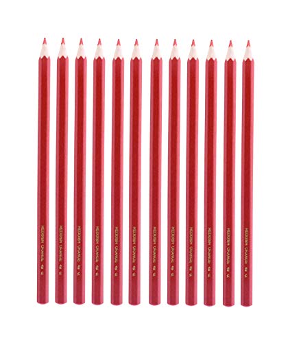 Mandala Crafts Water Soluble Pencil for Fabric Sewing Embroidery Red