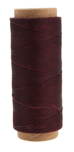 Round Waxed Thread for Leather Sewing Leather Thread Wax String Polyester Cord for Leather Craft Stitching Bookbinding