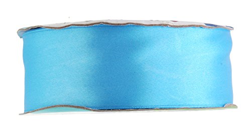 Aqua Satin Ribbon 1/4 inch 150 Yards for Gift Wrapping, Weddings, Hair, Dresses, Blanket Edging, Crafts, Bows, Ornaments; by Mandala Crafts, Women's