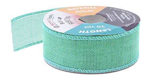 Craft Burlap Ribbon in Turquoise 