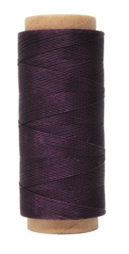 Round Waxed Thread for Leather Sewing Leather Thread Wax String Polyester Cord for Leather Craft Stitching Bookbinding