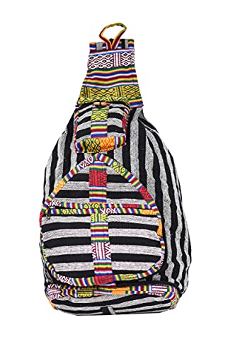 Mandala Crafts Boho Sling Bag for Women - Bohemian Shoulder Backpack - Hippie Boho Sling Backpack for Men Daypack
