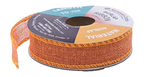 Orange Burlap Ribbon