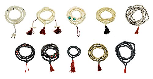 Buddhist Yak Bone Mala Beads, Japa Mala