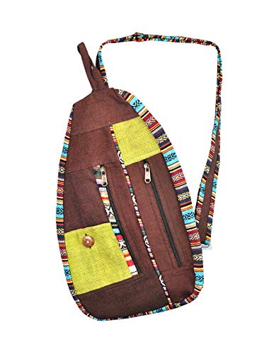 Brown Backpack Purse from Hemp
