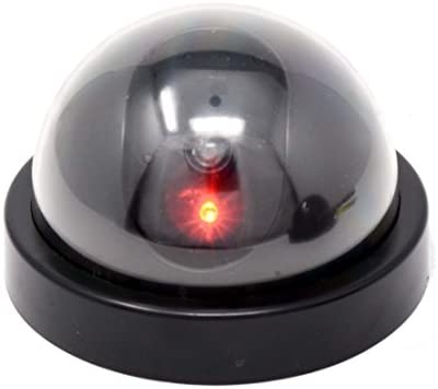 Fake Security Dome Cameras with Flashing Red LED Light