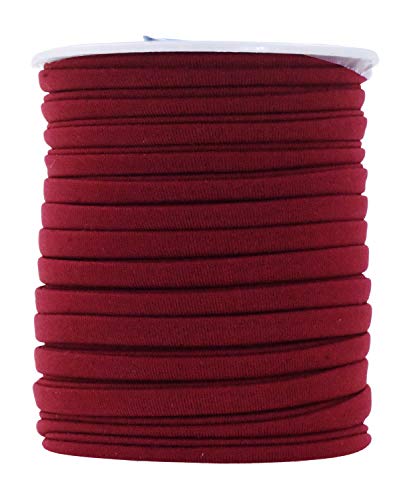 Mandala Crafts Soft Elastic Cord from Spandex Nylon Fabric for Jewelry Making, Sewing, and Crafting
