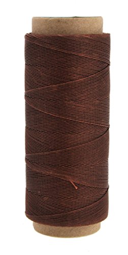 Round Waxed Thread for Leather Sewing Leather Thread Wax String Polyester Cord for Leather Craft Stitching Bookbinding