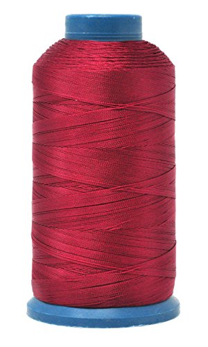 Mandala Crafts Bonded Nylon Thread for Sewing Leather, Upholstery, Jeans and Weaving Hair; Heavy-Duty; 1500 Yards Size 69 T70 (Tan) Tan