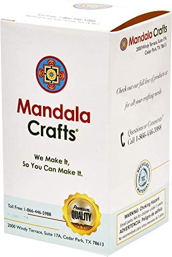 Mandala Crafts Box for Natural Chicken Feathers
