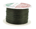Dark Olive Green Crafting Macramé Waxed Cotton Cord Thread