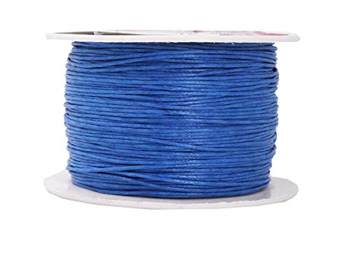 Mandala Crafts Black Whipping Twine Lacing Cord Wax String - 1mm 164 YDs  Waxed Twine Coated Lashing Cord Tie Dye String - Waxed Thread Waxed Cord  for